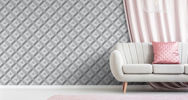 Tapeta Geometryczna Abstrakcja - Efekt 3D zdjęcie 2