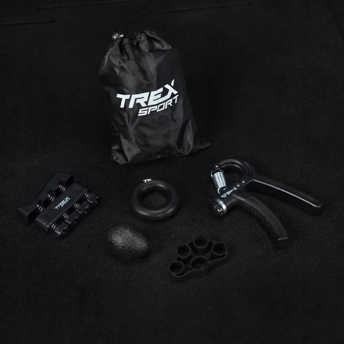 Zestaw 5x ściskacz do ćwiczeń rąk dłoni z regulacją opór 5-60kg Trex na Arena.pl