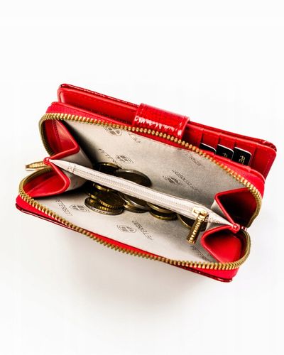 Portfel damski Peterson na zatrzask elegancki pojemny suwak na prezent na Arena.pl