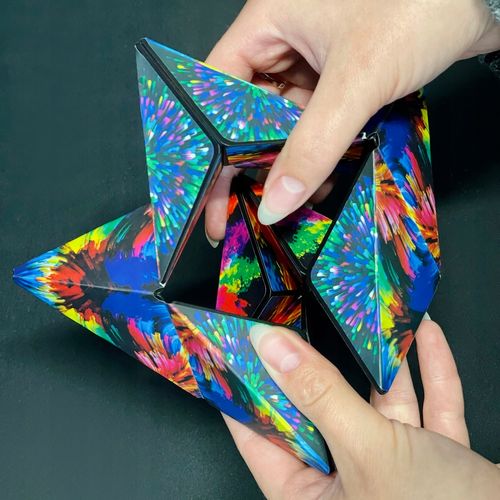KOSTKA MAGNETYCZNA 3D FIDGET MAGIC CUBE ANTYSTRESOWA ZABAWKA 72 KSZTAŁTY na Arena.pl