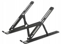 ALUMINIOWA PODSTAWKA POD LAPTOPA KSIĄŻKĘ REGULOWANA STOJAK STABILNA TRWAŁA