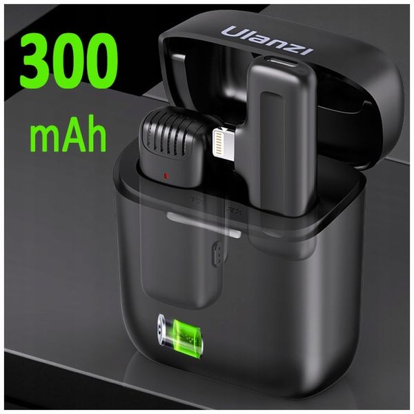 Pojemnościowy Bezprzewodowy Mikrofon Krawatowy ULANZI J11 Lightning zdjęcie 13