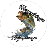 Opłatek na tort Ryba Wędkarz Wędka