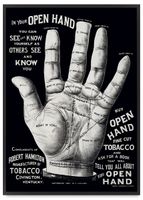 Plakat ręka dłoń 21x30 cm w czarnej ramie