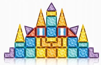 KLOCKI MAGNETYCZNE 40el KREATYWNE KONSTRUKCYJNE EDUKACYJNE 3D ZABAWA 148A na Arena.pl