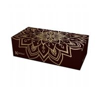 Chusteczki Higieniczne Wyciągane w pudełku 80 sztuk 3 warstwowe Box KARTIKA MANDALA Delikatne Miękkie Czarne Pudełko