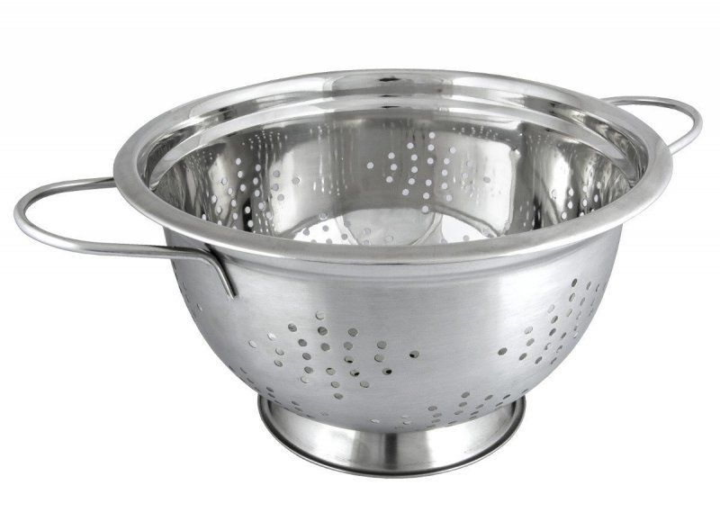 STALOWY DURSZLAK GŁĘBOKI 24cm KINGHOFF KH-1237 zdjęcie 1