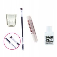 ZESTAW Henna krakowska BRĄZOWA Woda KALLOS 3% pędzelek + kieliszek