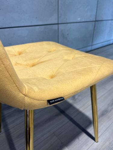 Krzesło tapicerowane BORGO VELVET MUSTARD na Arena.pl