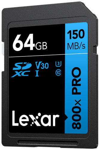 Lexar SDXC 800x Pro UHS-I cards, C10 (V30) U3, R150, 64GB na Arena.pl