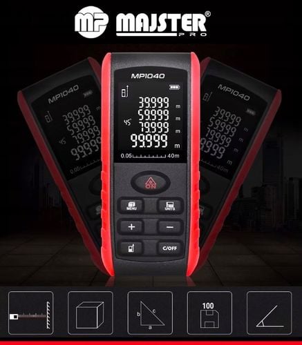 DALMIERZ LASEROWY 40M CYFROWY MIERNIK POZIOMICA LASEROWA MP1040 na Arena.pl