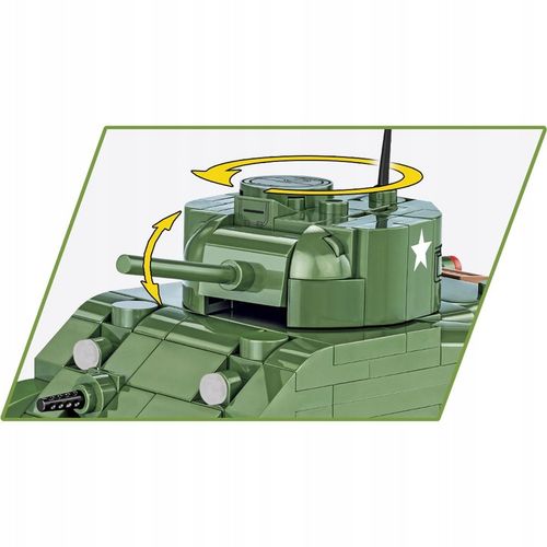 Klocki COBI-2715 HC WWII SHERMAN M4A1 312 KL. na Arena.pl