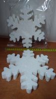 śnieżynka 20cm  brokat 3szt