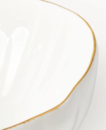 Komplet naczyń śniadaniowych z porcelany z reliefem Sali, dla 4 osób na Arena.pl