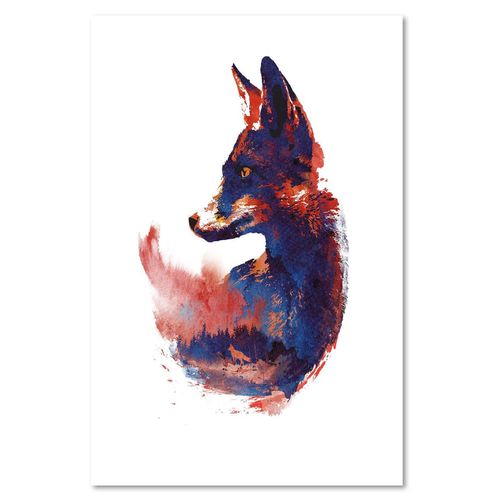 Obraz na płótnie - Canvas, Czujny lis 70x100 na Arena.pl