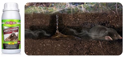 ŚRODEK NA KRETY PREPARAT OPRYSK ODSTRASZACZ KRETOTERROR PŁYN STRONG na Arena.pl