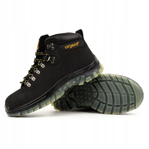 Buty męskie trzewiki obuwie robocze z podnoskiem URGENT 114S1 czarne 43 na Arena.pl