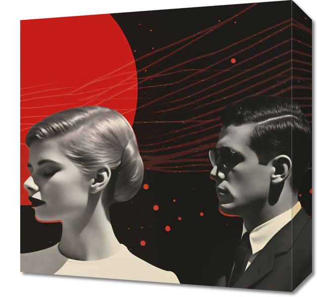 Obraz 40x40cm Futurystyczne Retro Szykany zdjęcie 1