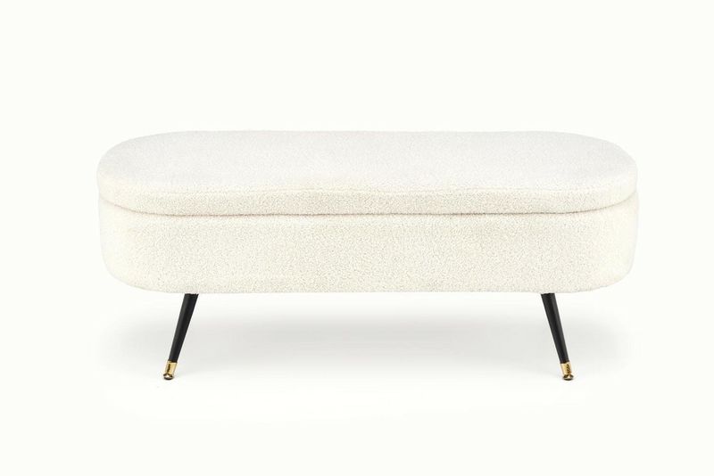 Ławka z pojemnikiem Avico kremowa zdjęcie 1