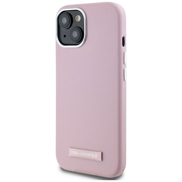 Etui Karl Lagerfeld do iPhone 15, Różowy, MagSafe zdjęcie 2