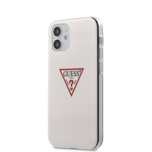 Guess Triangle Logo - Etui do iPhone 12 Mini (biały) na Arena.pl