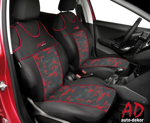 Koszulki uniwersalne pokrowce Stylus Czerwony do Renault Modus 2004-12 na Arena.pl