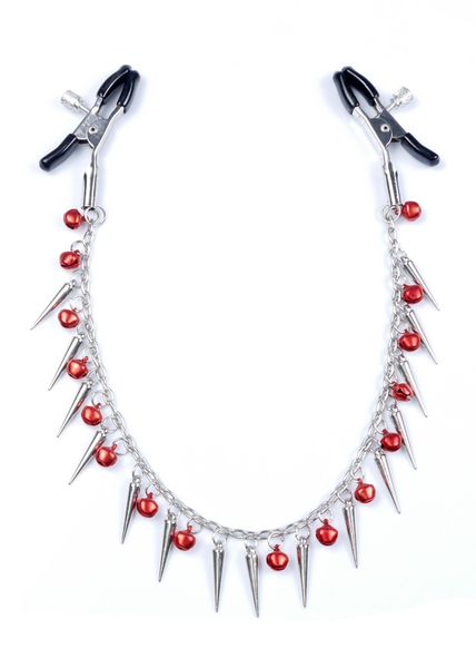 Zaciski Na Sutki Z Łańcuszkiem I Dzwoneczkami Bdsm zdjęcie 1