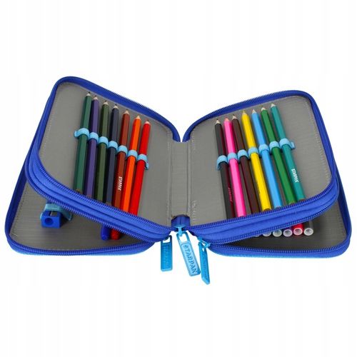 TRZYKOMOROWY PIÓRNIK SZKOLNY PSI PAW PATROL Chase z WYPOSAŻENIEM 30 element na Arena.pl