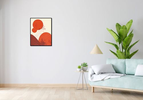 Plakat 50x65cm Ciepło Czerwieni na Arena.pl
