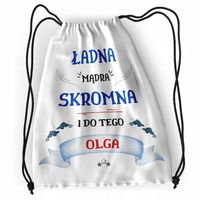 Plecak Dla Olgi Sportowy Szkolny Worek Torba Z Nadrukiem Ze Zdjęciem