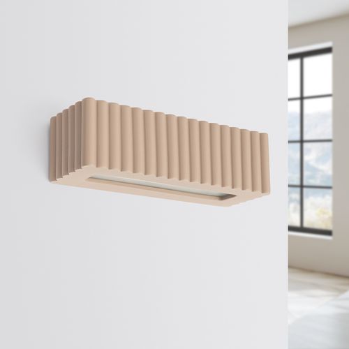 Kinkiet ceramiczny RIGATA taupe na Arena.pl