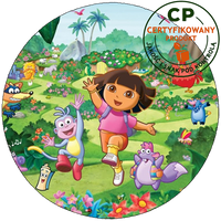 Opłatek na tort Dora