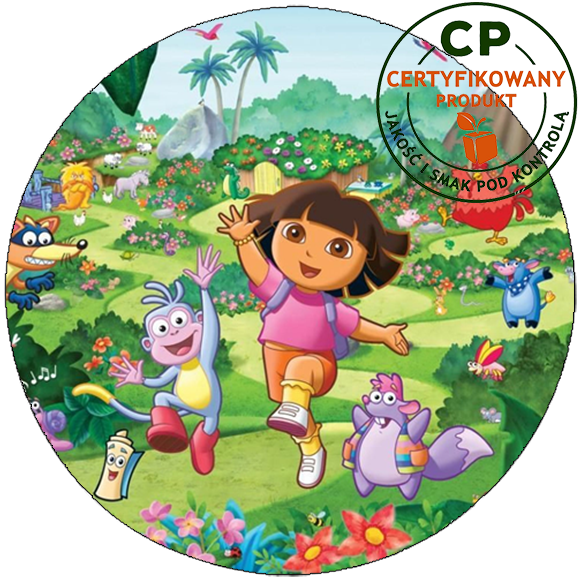 Opłatek na tort Dora zdjęcie 1