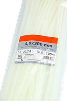 Opaska zaciskowa 4,8x300 [mm] a'100 BIAŁA