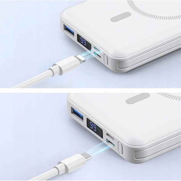 10000MAH MAGNETYCZNA MAGSAFE POWER BANK USB-C SZYBKIE ŁADOWANIE DLA IPHONE zdjęcie 11