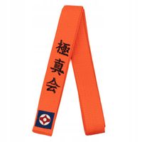 Pasy Pas Do Kyokushin Karate Pomarańczowy 240 cm do kimona