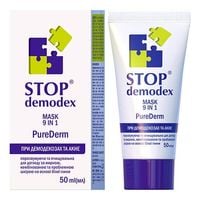 MASKA DO TWARZY 9w1 Pure Derm STOP DEMODEX Demodekoza Nużyca Trądzik