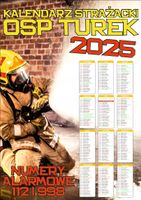KALENDARZ STRAŻACKI OSP PSP 2025 150 szt duży wybór wzorów projekt w cenie