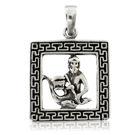 SREBRNY WISIOREK ZNAK ZODIAKU WODNIK PRÓBA SREBRA 925 GRAWER GRATIS na Arena.pl