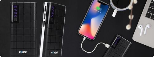 POWER-BANK POWERBANK 20000mAh 3.7V 3xUSB z latarką WYRAŹNYM Wyświetlaczem na Arena.pl