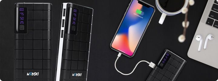 POWER-BANK POWERBANK 20000mAh 3.7V 3xUSB z latarką WYRAŹNYM Wyświetlaczem zdjęcie 3