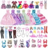 MIX UBRANKA LALEK BIŻUTERIA SUKIENKI BUTY PREZENT DLA DZIEWCZYNKI DZIECKA