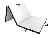 Materac gimnastyczny składany UNDERFIT 195 x 100 x 5 cm twardy biały