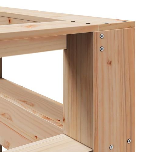 Regał na książki z zagłówkiem 135 cm lite drewno sosnowe na Arena.pl