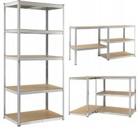 Regał magazynowy metalowy Funfit 180 x 90 x 40 cm max 175 kg na półkę
