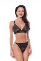 loretta black l/xl (bra&string/biustonosz&stringi)