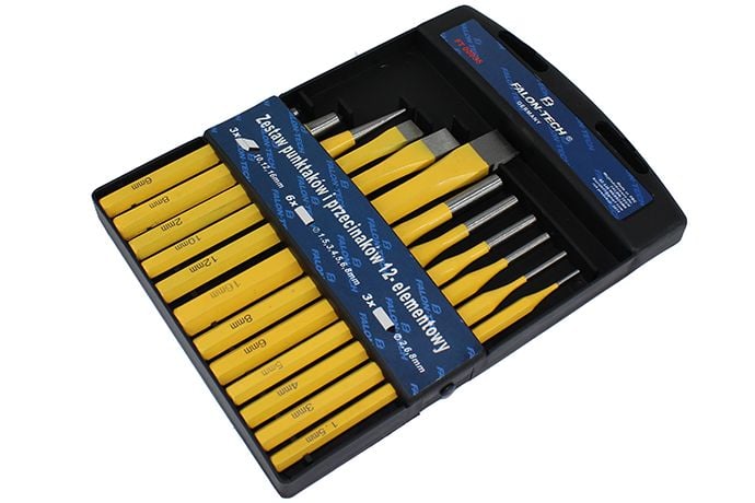 PRZECINAK DO METALU PUNKTAK WYBIJAK ZESTAW 12el. zdjęcie 7