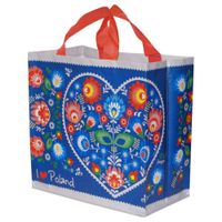 torba na zakupy 24l 35x20x35 folklor 1szt niebiesk