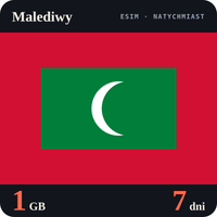Karta eSIM Internet Malediwy 1 GB na 7 dni - bez rejestracji