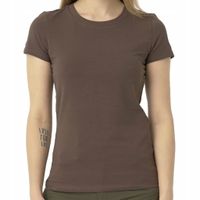 KOSZULKA DAMSKA BAWEŁNIANA T-SHIRT SLIM ORGANIC EARTH BROWN HELIKON S